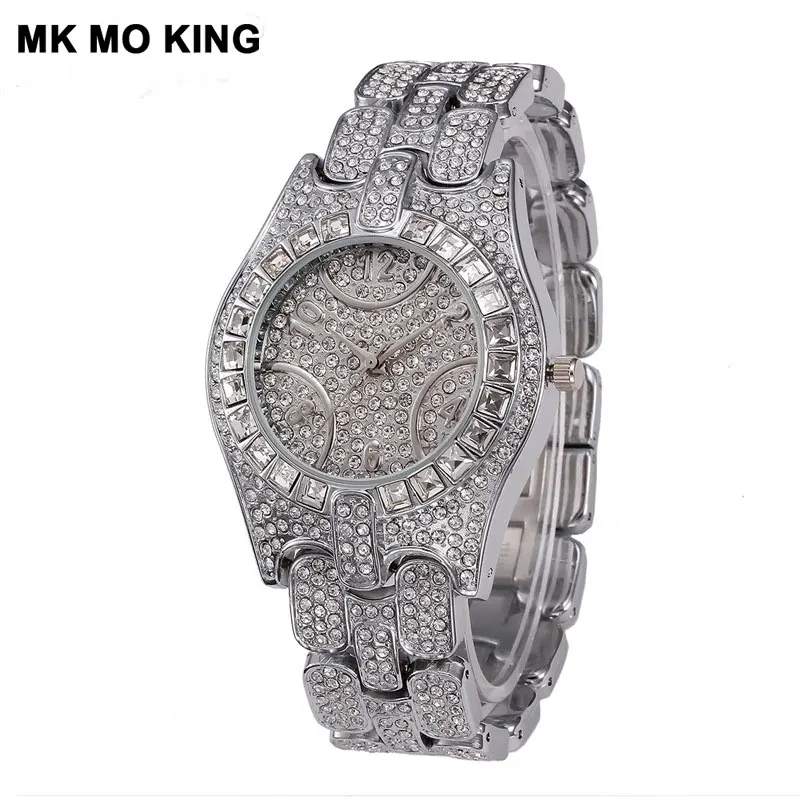 Высококачественные женские водонепроницаемые часы с бриллиантами 30 метров