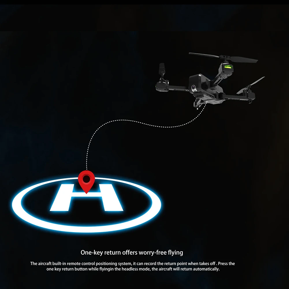 Игрушки ABS дистанционное управление GPS Складная камера wifi Led RC Квадрокоптер Дрон 5G