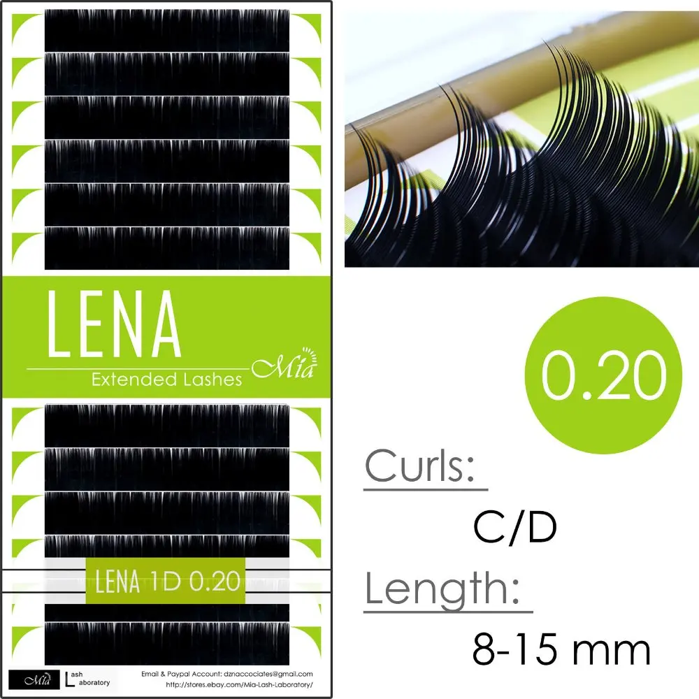 [0 20 C/D] LENA Black Pearl Fiber индивидуальное наращивание ресниц от Mia Lash Lab | Красота и