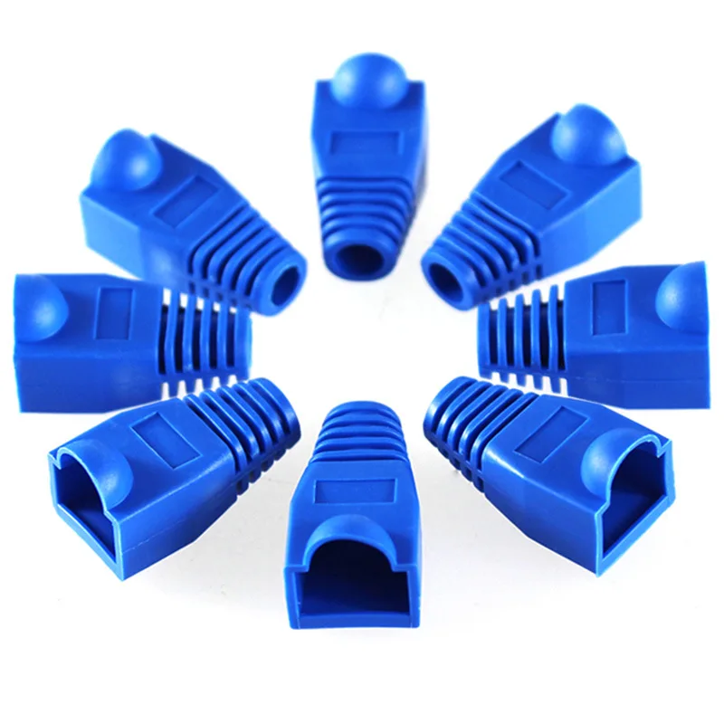 Цветные RJ45 шапки Cat6 сетевые сапоги RJ 45 оболочка Cat6a Cat5 Cat5e защитный рукав