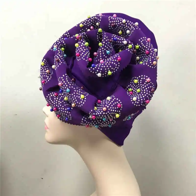 Нигерийская желтая турбина для женщин африканская Aso Oke Auto Gele африканских шляп