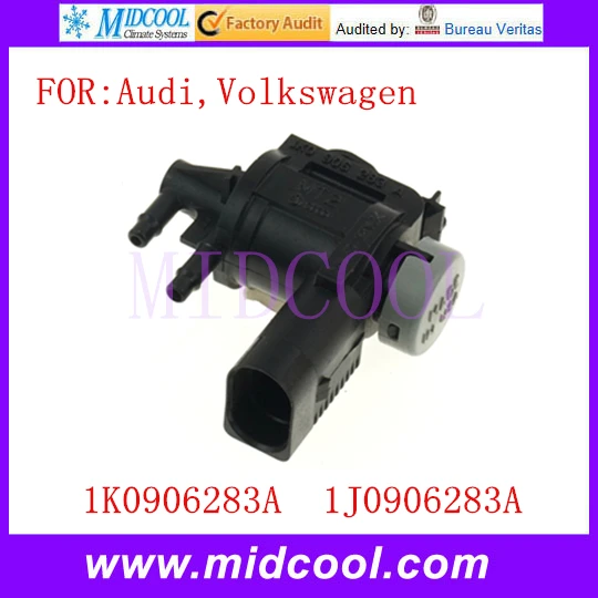 Электромагнитный вакуумный клапан AGR OEM 1K0906283A 1J0906283A 1K0 906 283A 1J0 906 283A для Audi Volkswagen