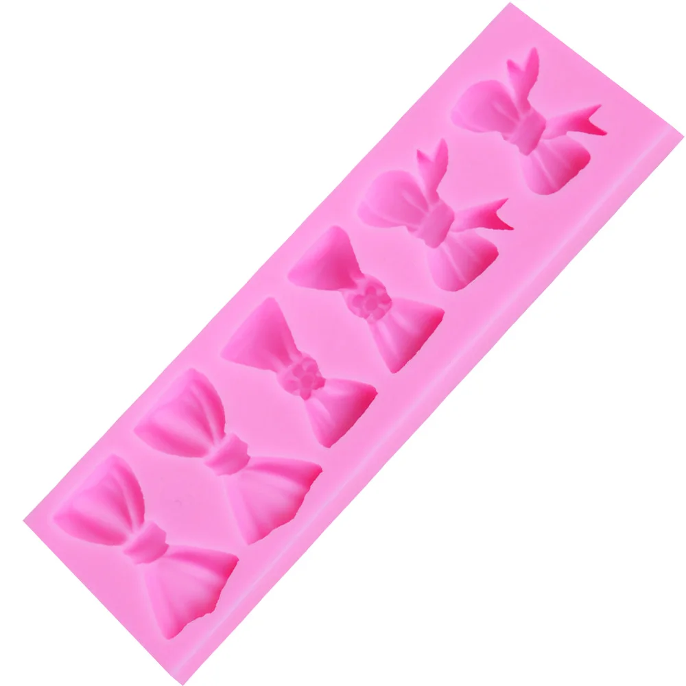 10PCS/SET Bowknot Shape six Bows Silicone Mold Cake Decorating Fondant Tools Sugar Craft Baking M039 | Дом и сад