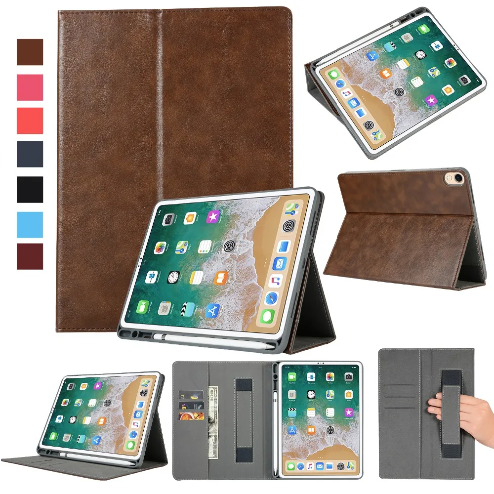 Чехол с держателем для карандашей Apple iPad Pro 11 &quot(2018) смарт чехол из натуральной
