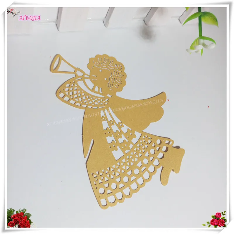 Стакан в форме ангела лазерной резки 50 шт. | Дом и сад