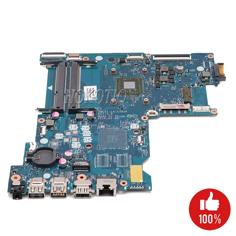 NOKOTION ABL51 LA-C781P для HP 15-AF материнская плата DDR3 813969-001 813969-501 813968-001 протестирована |