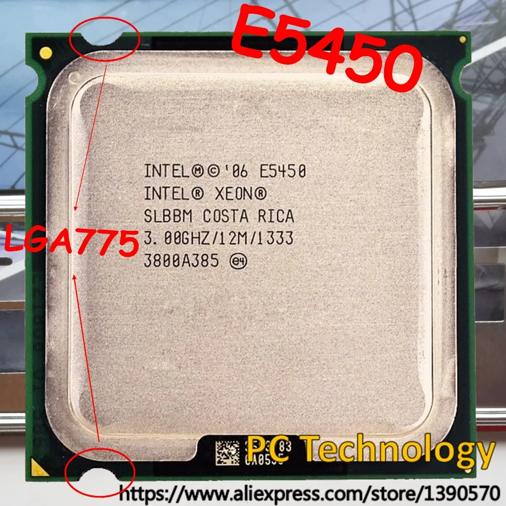 Четырехъядерный процессор Intel ЦП Xeon E5450 3 00 ГГц 12 м 1333 LGA775 бесплатная доставка
