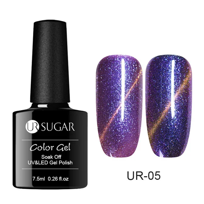 Magnetic 05 Ur Sugar Хамелеон Гель голографический лак звездный блеск Блестки УФ гель лак 7,5 мл замачиваемый УФ гель лак для ногтей DIY - Цвет: Magnetic 05