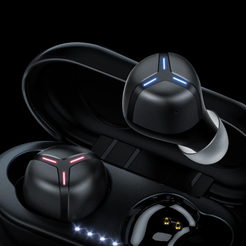 Bluetooth наушники водонепроницаемые IPX7 TWS с микрофоном и зарядным футляром|Наушники