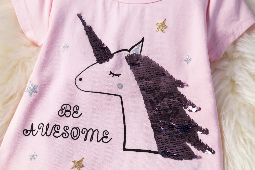 Нарядное платье для девочек с единорогом Детские радужные платья карнавальный