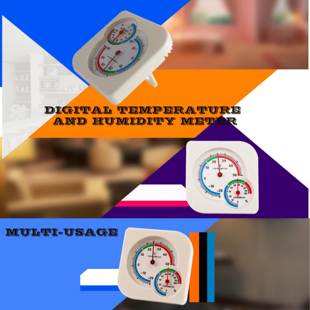 1pc Mini Thermometer hygrometer Household Wet Hygrometer Humidity Temperature Measuring Tool Meter With a hook | Дом и сад