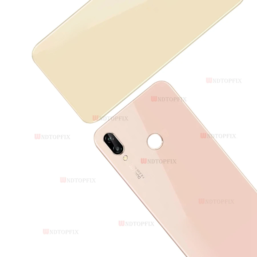 Задняя крышка батарейного отсека для Huawei P20 Lite стеклянная с объективом камеры |