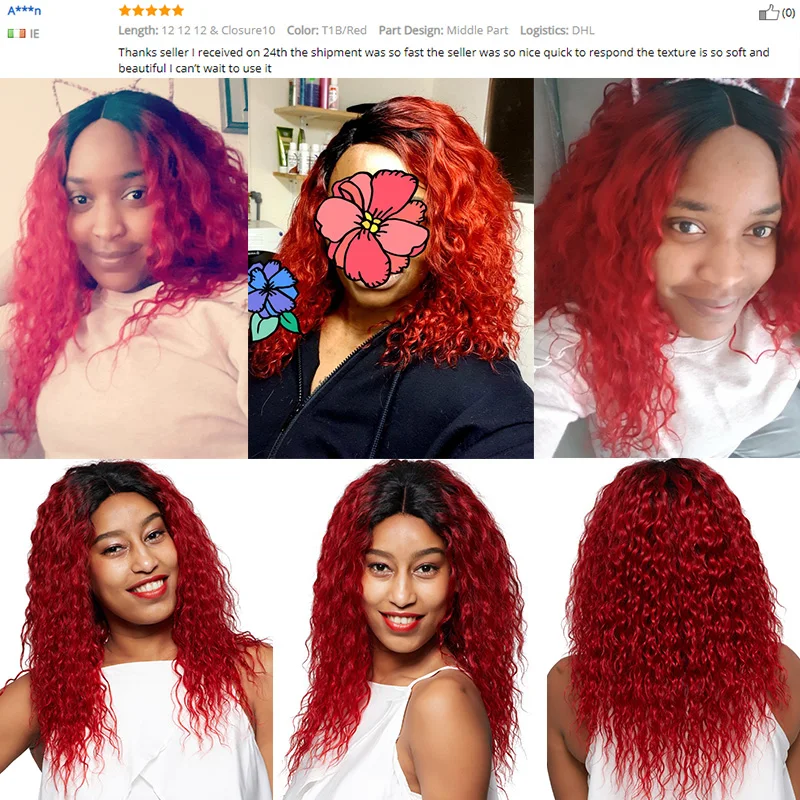 Сияющая Звезда 3 Омбре пучки с закрытием человеческие волосы плетение