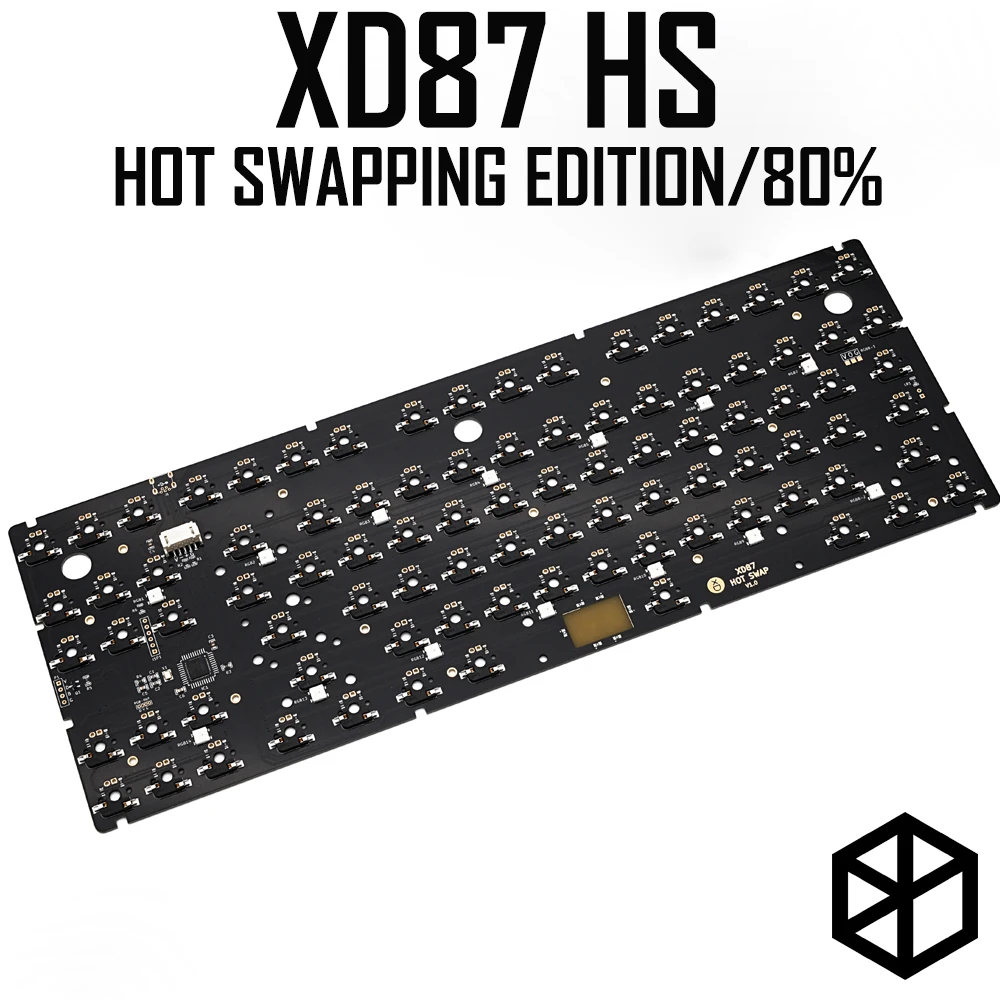 Personalizado Teclado Mecânico Kit80 % Suporta Tkg-tools Apoio Pcb Rgb Underglow Programado Gh80 Kle Xd87 Xd80