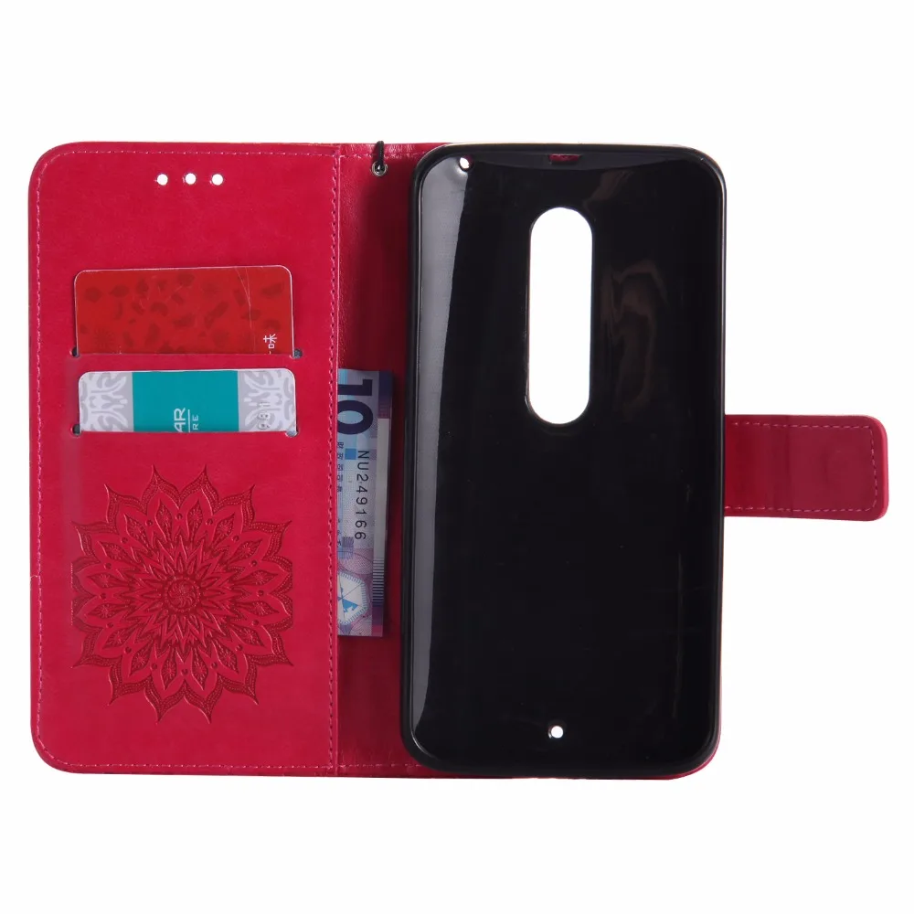 ARYIKUM роскошный чехол с мандалой для Moto X Style XT1570 XT1572 кожаный бумажник флип-чехол Pure