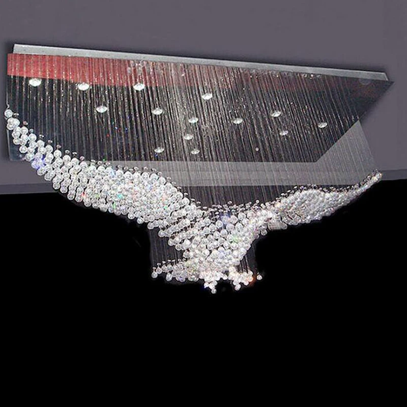 Хрустальная люстра Eagles L100 * W55 H80cm 110 v-220v роскошный дизайн светодиодные
