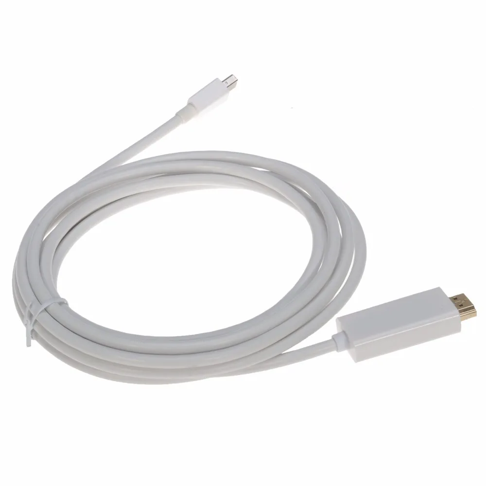 Kebidumei 2021 оптовая продажа 1 8 м 3 Thunderbolt мини порт дисплея DP к HDMI совместимый штекер