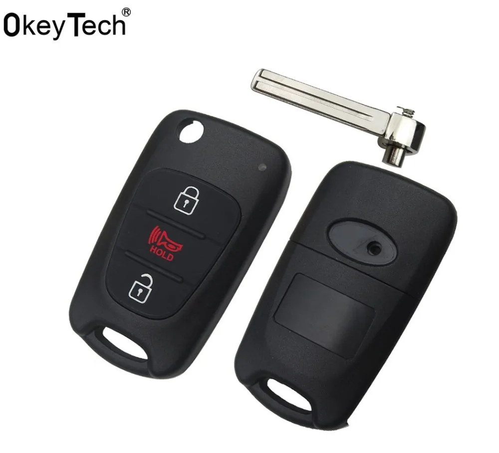 OkeyTech Новый Стайлинг 3 кнопки раскладной Складной Дистанционный Автомобильный