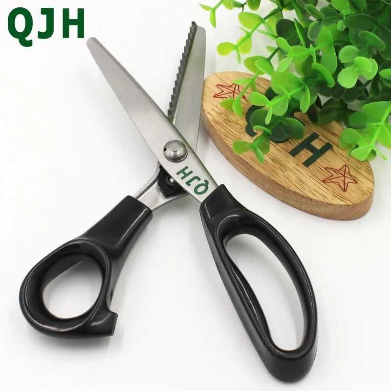 

QJH Sewing Tools Shape Scissors Tailor's Scissors 3 4 5 7mm Zigzag DIY Lace Fabric Leather,Denim Trimming,Dressmaker's Shears