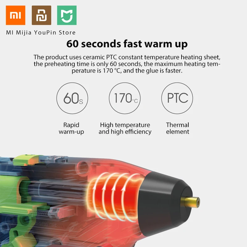 Оригинальные беспроводные Клеевые пистолеты XIAOMI Tonfon 3 6 В USB аккумуляторные с 10