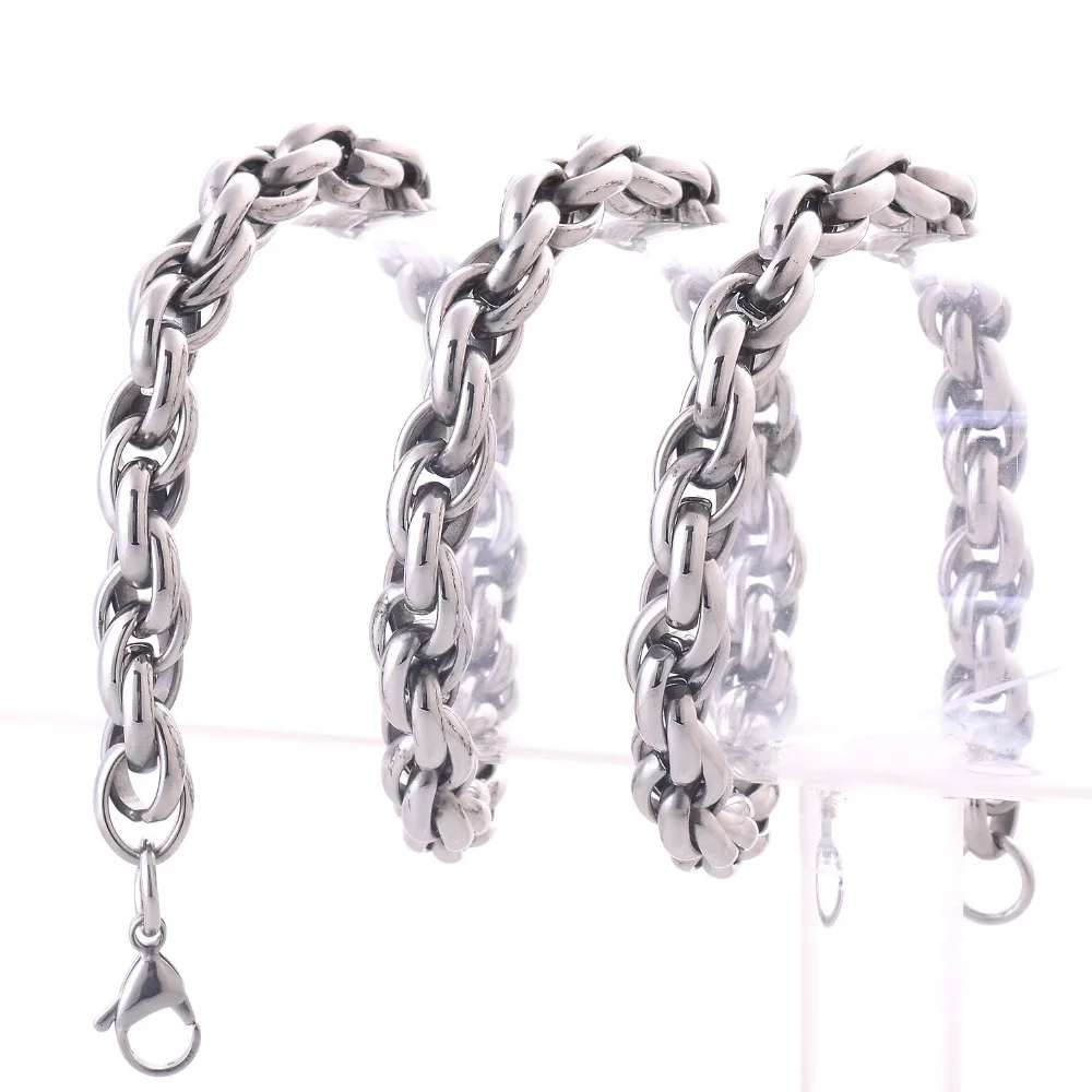 Цепь из нержавеющей стали высокого качества ширина 9 мм ожерелье 316L в стиле панк