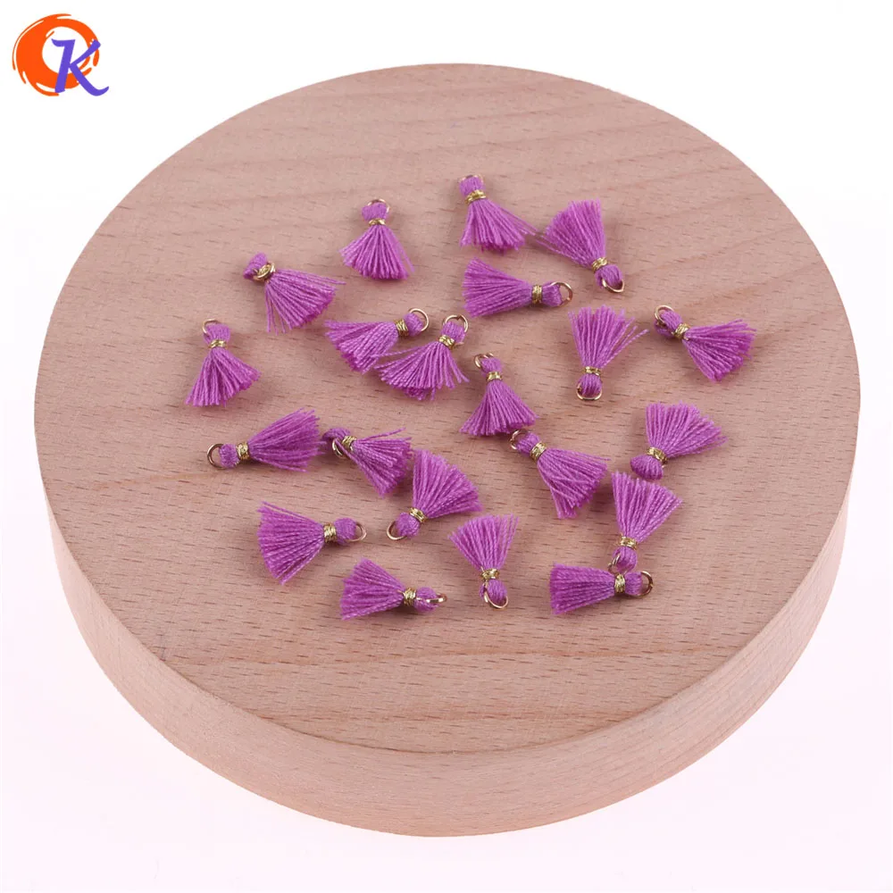 LS-1CM-64 Сердечный дизайн 20 шт./лот 1 см хлопковые кисточки/Аксессуары для ювелирных изделий/Ювелирные изделия/золотое кольцо/серьги кисточки/diy Аксессуары - Цвет: LS-1CM-64