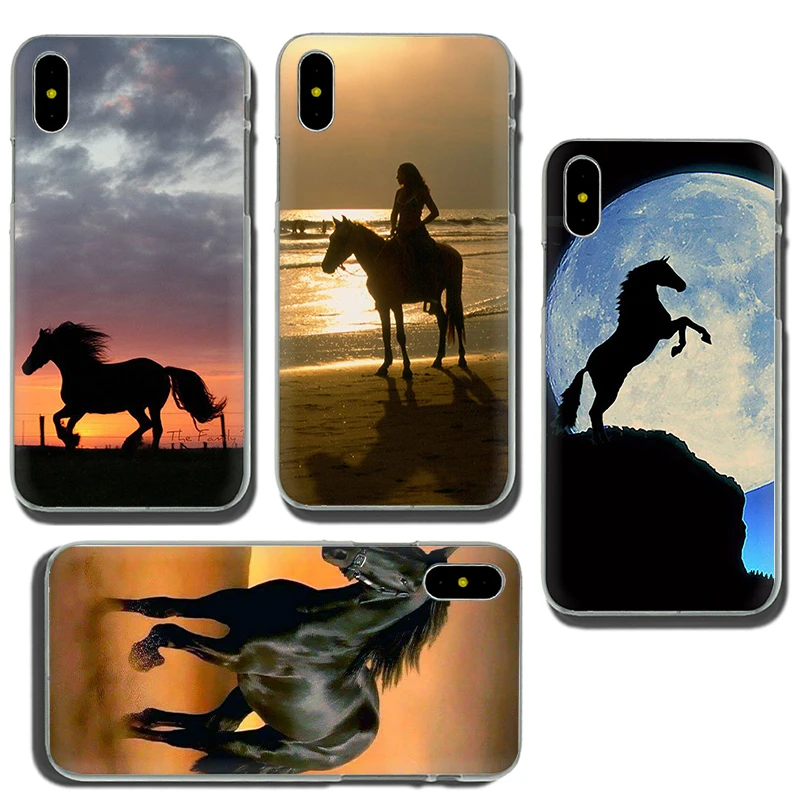 Жесткий чехол для телефона Running horse iphone SE 2020 5 5s 5c 6 6s Plus 7 8 X XR XS 11 Pro Max|Бамперы| |