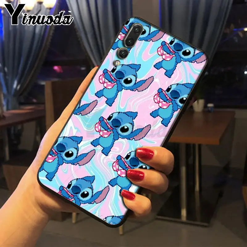 Yinuoda lilo stich ohana Модный чехол для телефона Huawei P20pro mate10lite p9 p10plus honor 8x 7A nova3i mate20lite funda |