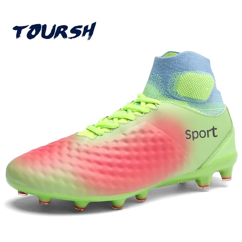 Toursh chuteira Futebol Футбол Сапоги и ботинки для девочек Для мужчин бутсы Обувь Training