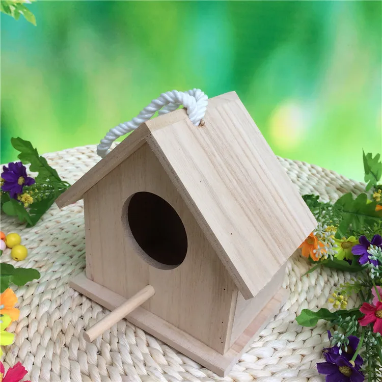 1-Birds коробка для разведения деревянная декоративная Ласточка воробей птица дом деревянный для активного отдыха жемчуг Птичье гнездо специальный чехол