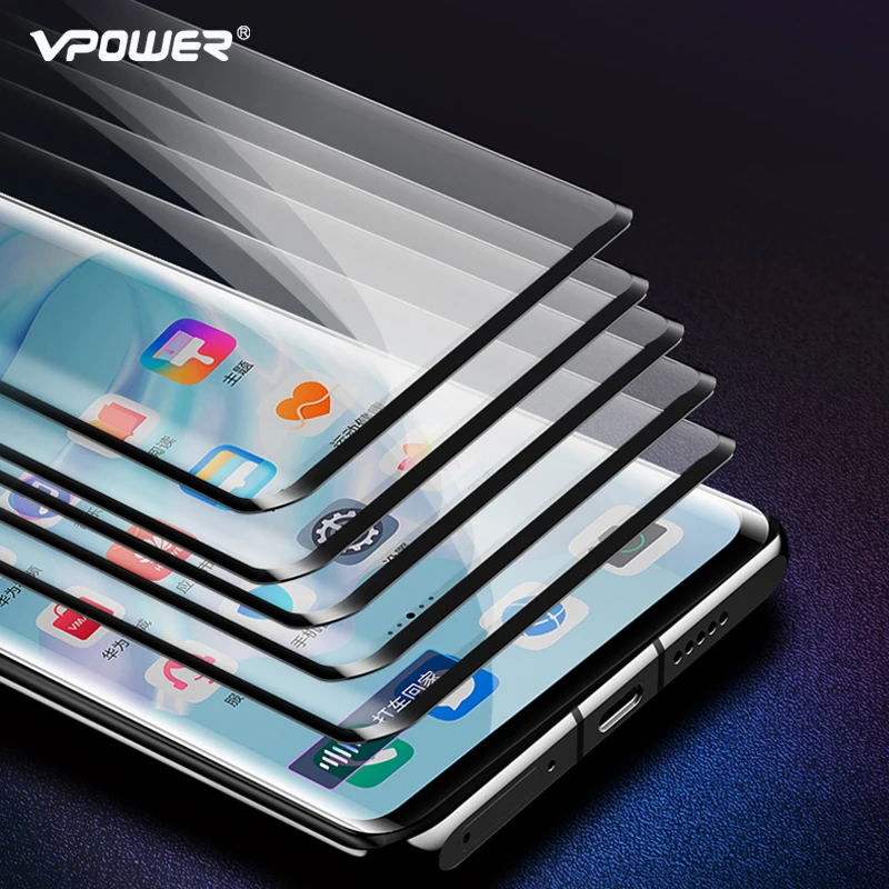 VPOWER 9D Full Cover P30 HD Tempered Glass Film For Huawei Pro 9H Screen Protector | Мобильные телефоны и аксессуары