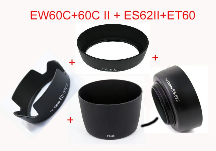 Зеркальная камера с узором и шапочки (4 in1 EW-60C + EW-60CII ET-60 ES-62 комплект Бленд для