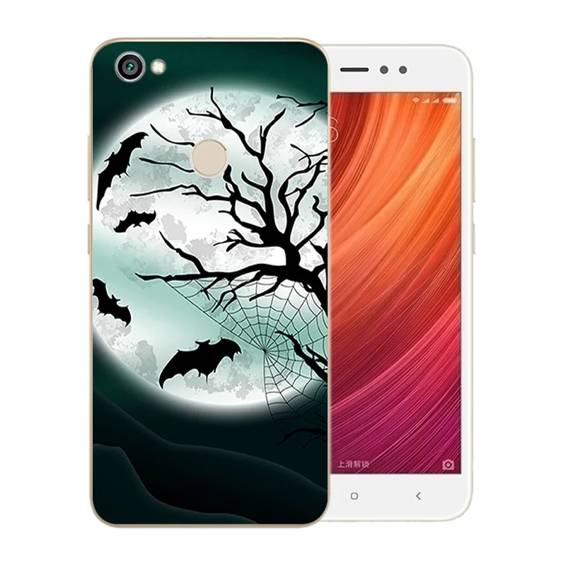 Phone Cases 5.5 inch For Xiaomi Redmi Note 5A Prime Fingerprint Silicone Space Moon Pattern Cover for Hongmi Pro Shells |