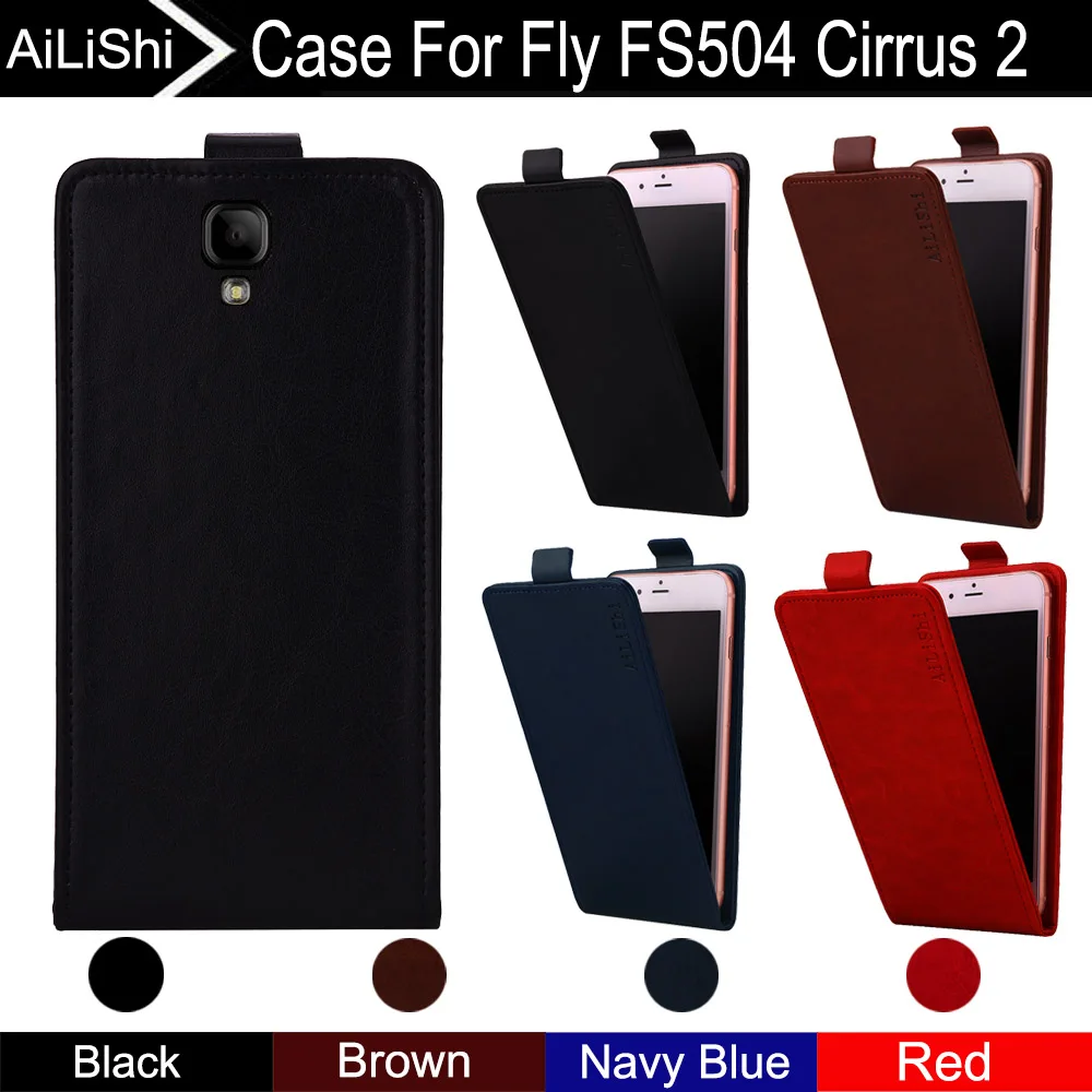 

AiLiShi For Fly Cirrus 2 FS504 Case Up And Down Vertical Phone Flip Leather Case FS504 Fly Phone Accessories 4 Colors + Tracking