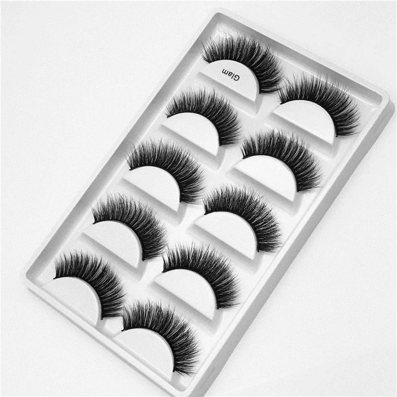 Mink False Eyelashes 3D Naturally Intensive Handmade Cross Long Eyelash Cosmetics | Красота и здоровье