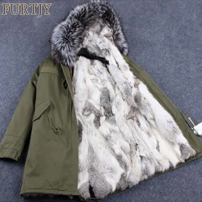 Бренд 2019 модный настоящий мех кролика подкладка американские Куртки в стиле