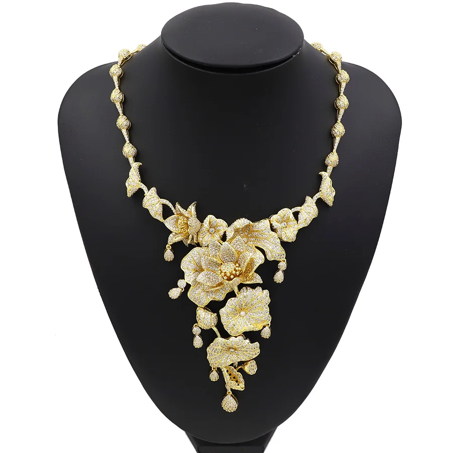 TSROUND кубического циркония комплект ювелирных изделий Дубай Для женщин