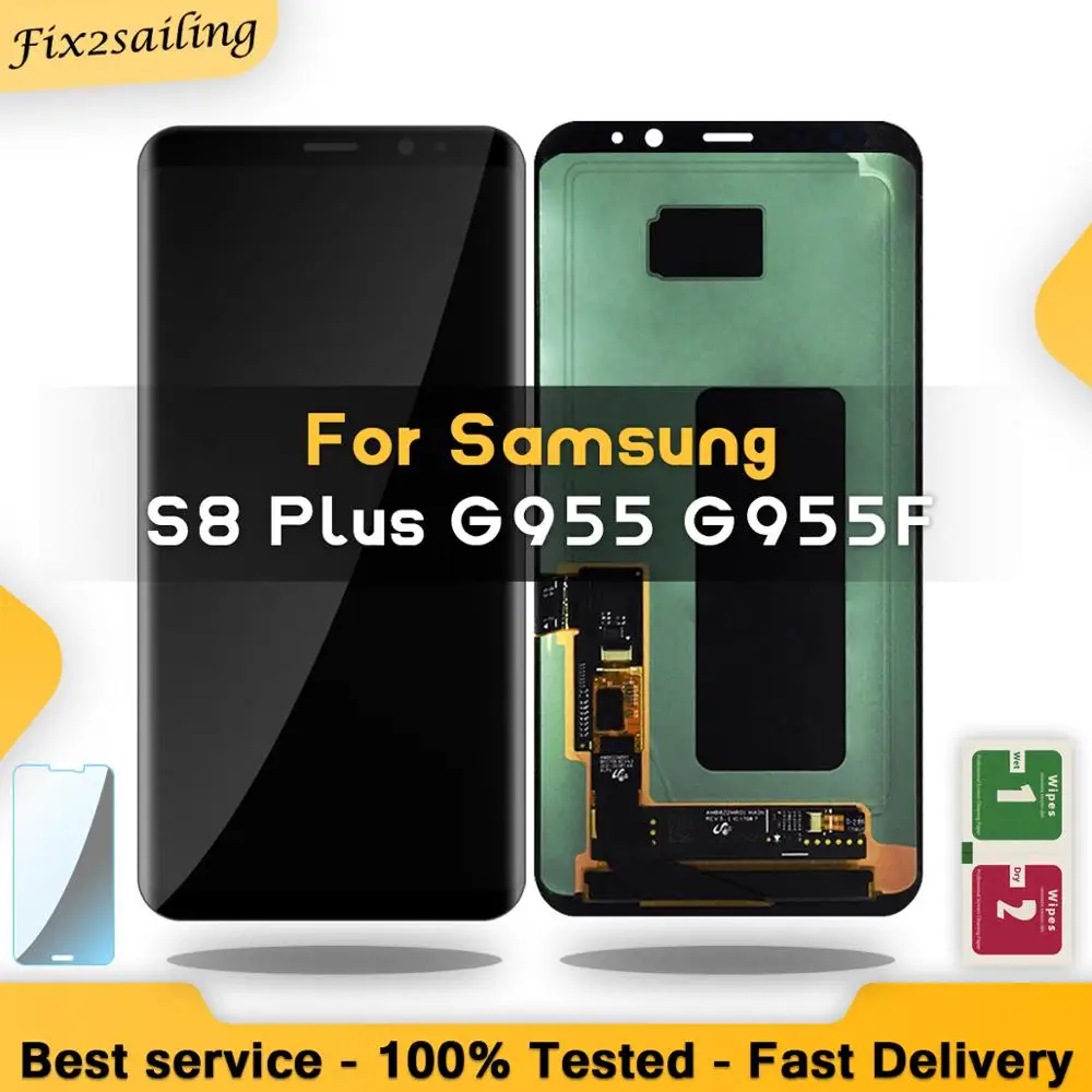 ЖК дисплей для SAMSUNG Galaxy S8 Plus G955 G955F сенсорный экран дигитайзер в сборе|Экраны