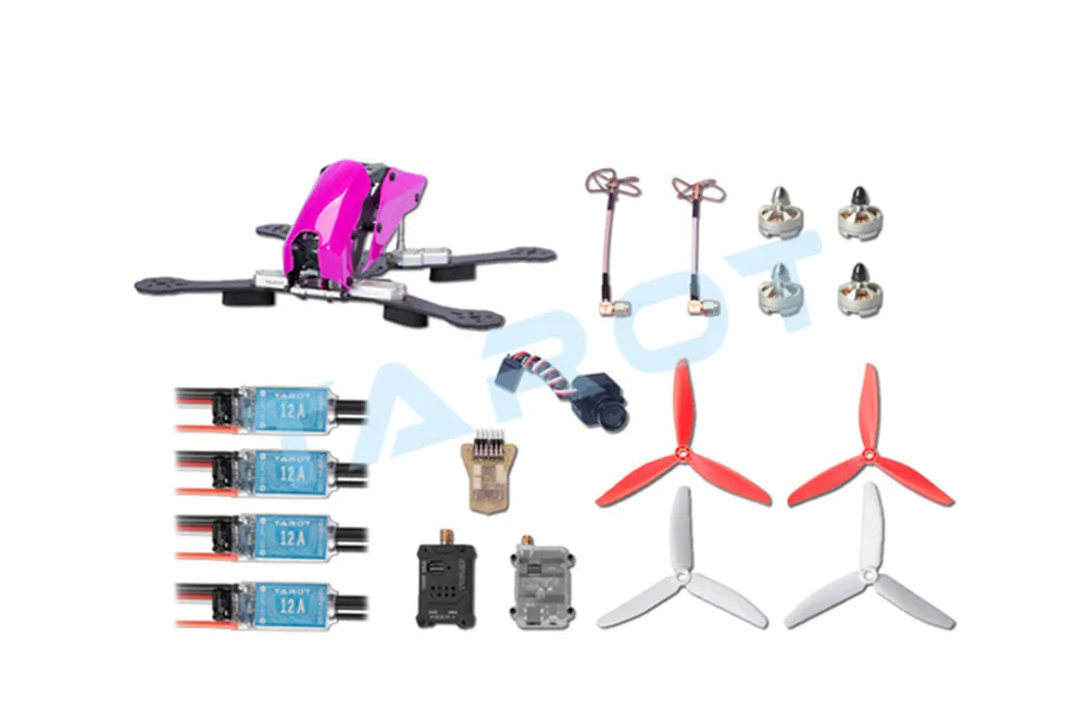 Таро 280 через FPV Квадрокоптер Дрон комбо набор карбоновая рамка TL280C с мини CC3D ESC