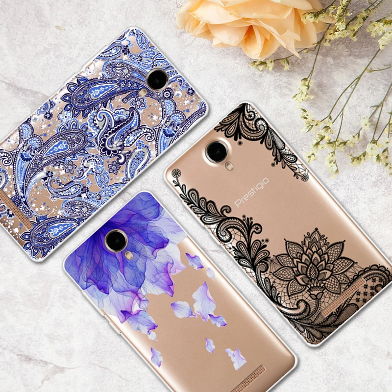 Чехол для Prestigio Wize PX3 5 0 дюйма прозрачный силиконовый чехол с рисунком телефона