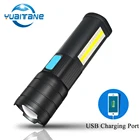 Светодиодный фонарик с вращающимся телескопическим зумом, светодиодный фонарь с COB аккумулятором, фонасветильник для кемпинга с функцией зарядки телефона, новинка 2019