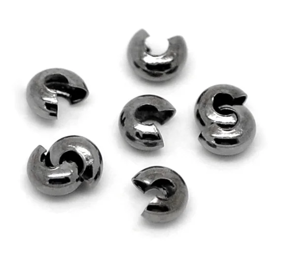 DoreenBeads медные Обжимные бусины полукруглые из металлического сплава сделай сам