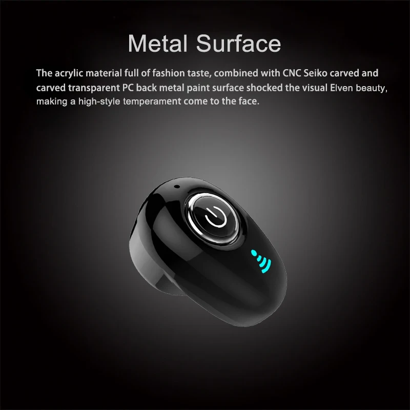 Миниатюрные наушники-вкладыши 5 0 Bluetooth Hi-Fi беспроводная гарнитура с микрофоном