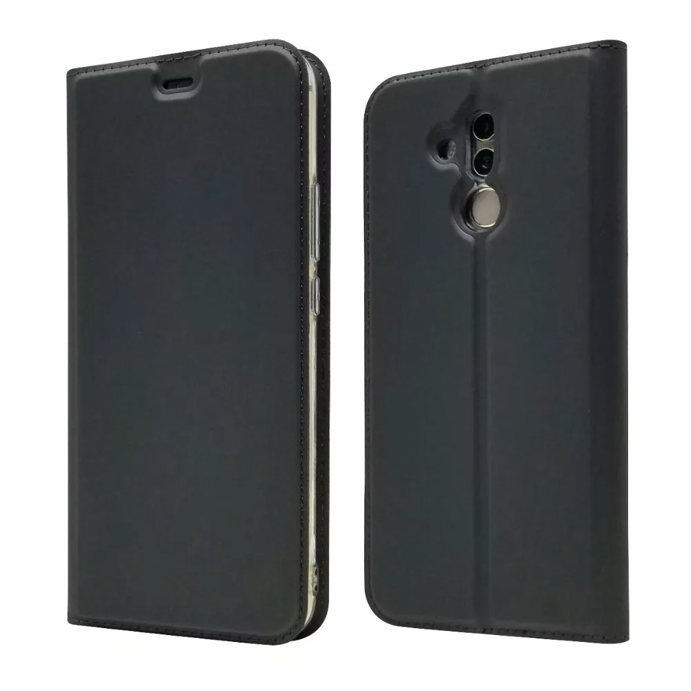 Кожаный чехол-бумажник для Huawei Mate 20 Lite с магнитной подставкой и отделением карт