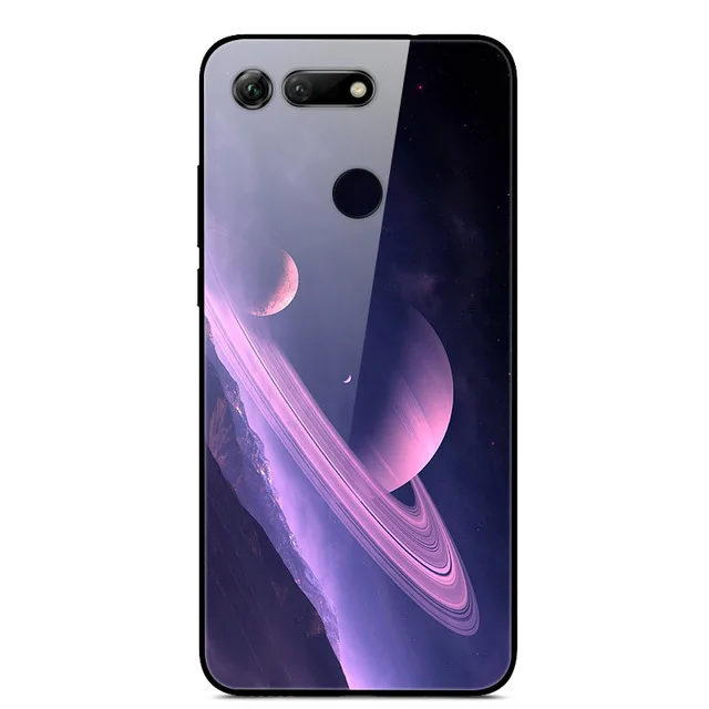 14 Для huawei Honor V20 чехол из стекла модный жесткий чехол для телефона для huawei Honor View 20 чехол View 20 V 20 закаленное мягкое бампер Honorv20 - Цвет: 14