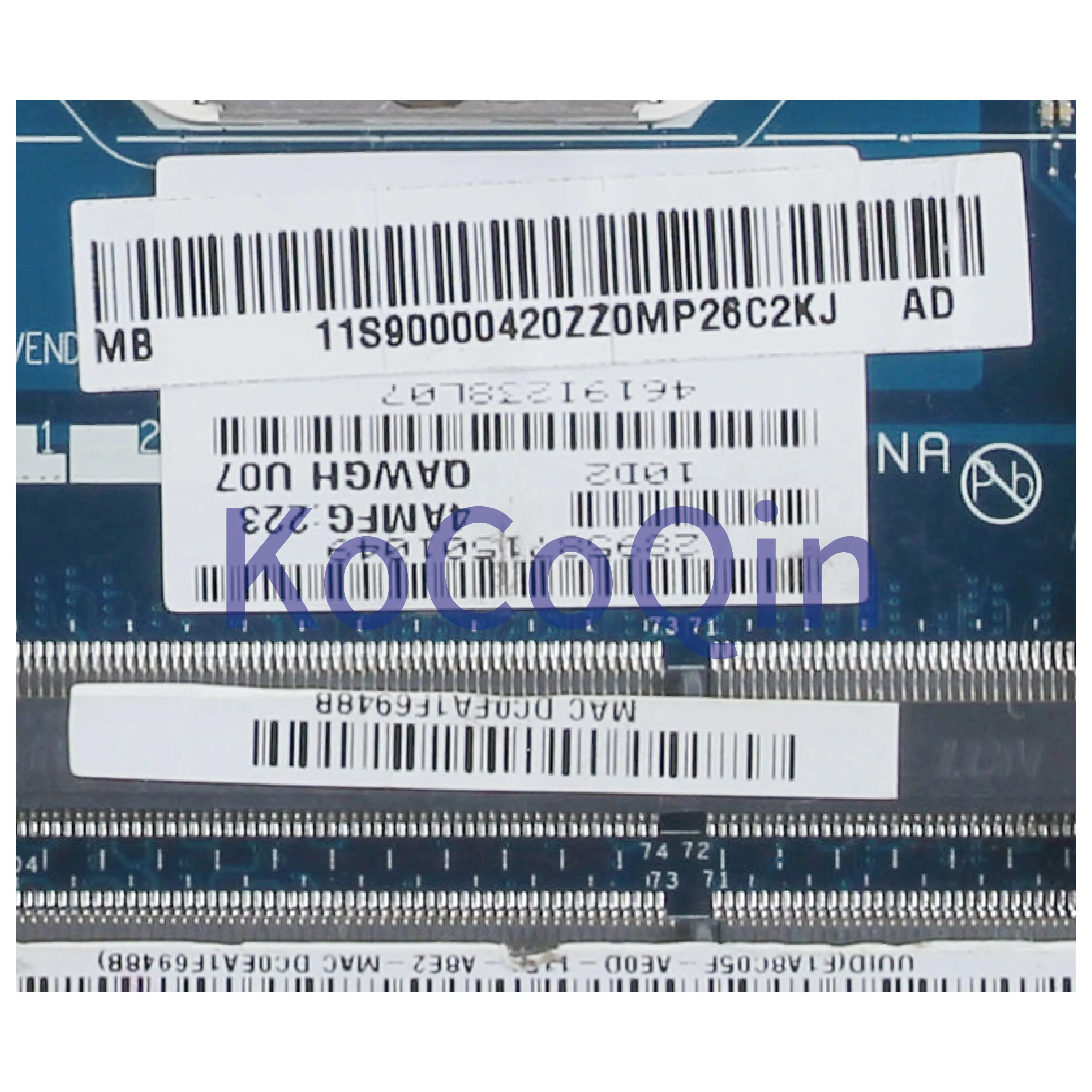 KoCoQin материнская плата для ноутбука Lenovo P585 G585 N585 QAWGH LA 8611P 90000420 AMD|Материнские платы