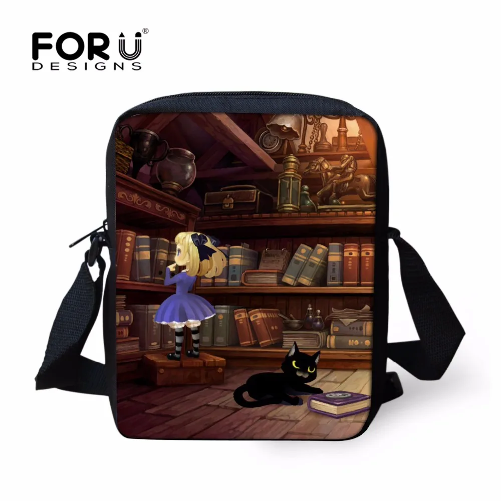 Счастливая сумка FORUDESIGNS через плечо шоппер на для женщин Ретро мессенджер с