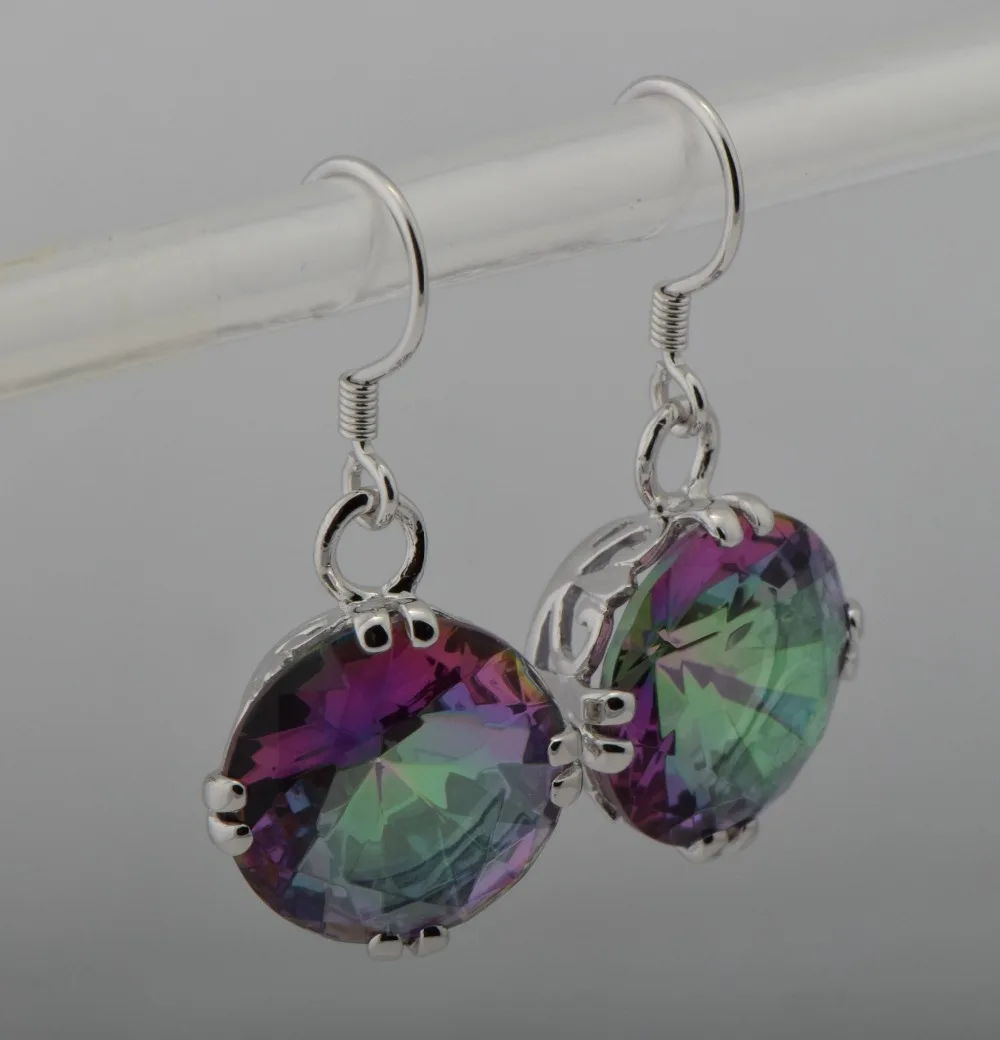 Бесплатная доставка потрясающие серьги из серебра 925 пробы с таинственным