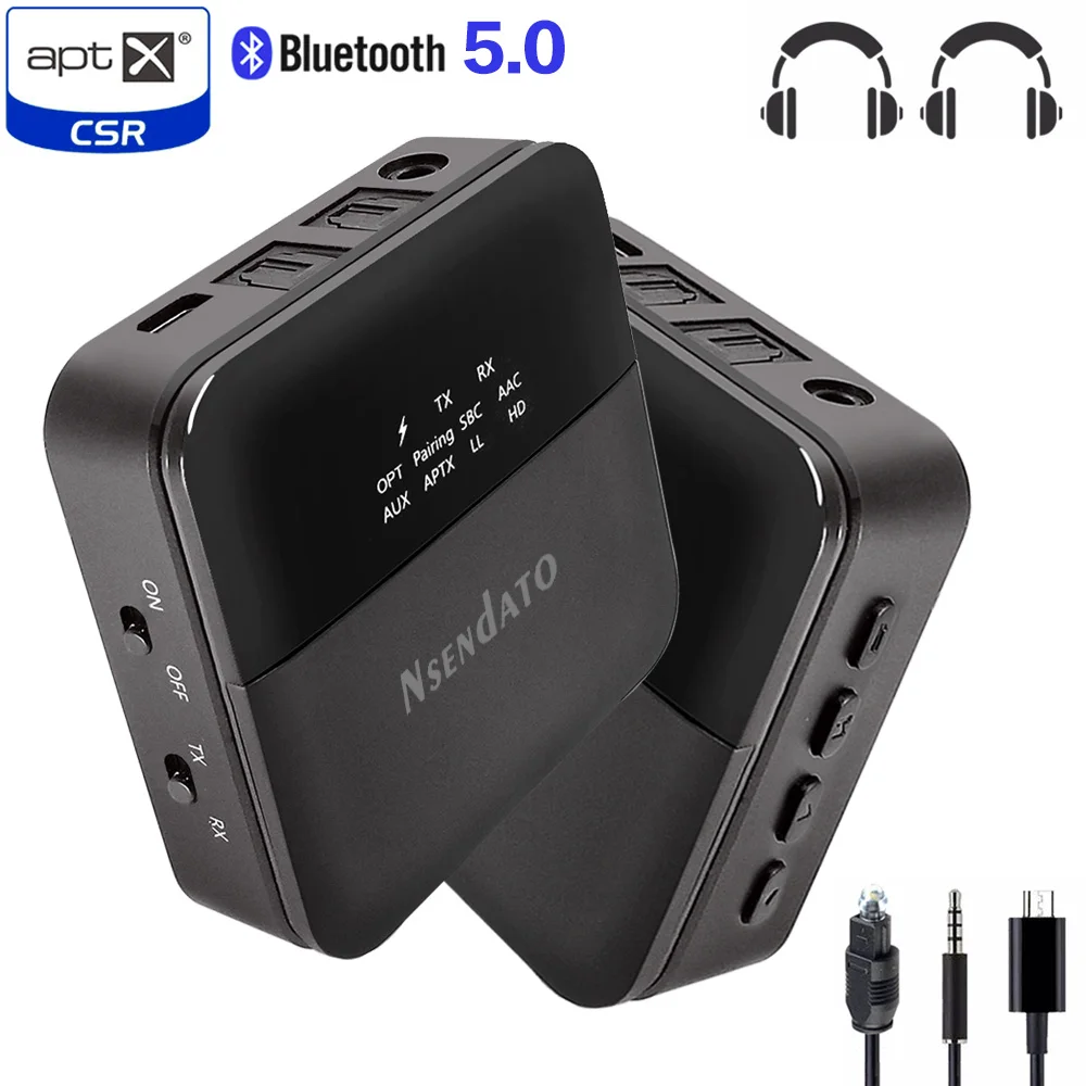 Bluetooth 5 0 передатчик EarRise приемник беспроводной аудио aptX HD с низкой задержкой 3 мм