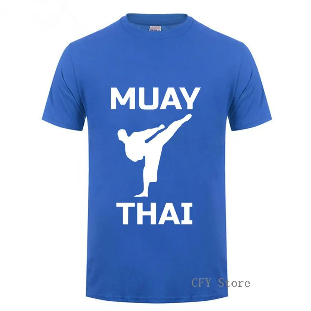 Мужская футболка Muay Thai Fighter размер женской одежды Забавные футболки с коротким